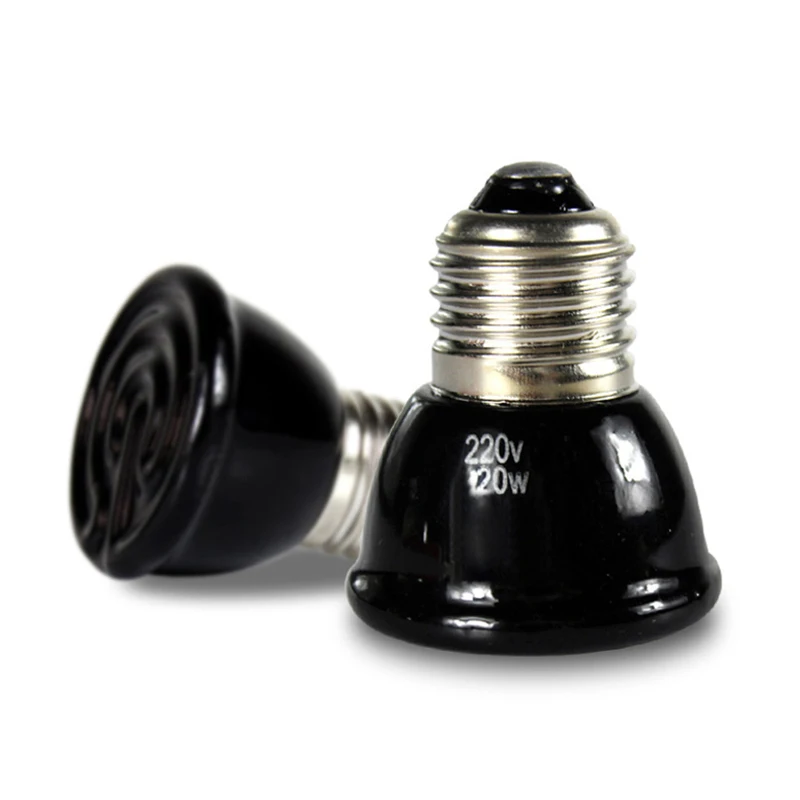 Far-Infrared Pet Heating Lamp Khan Steam Ceramic Heat Lamp Pet Heating Bulb Lizard Tortoise Reptiles Box Warmer 20W/60W/100W reptile heating lamp reptile light bulb reptile lamp bulb heating lamp bulb