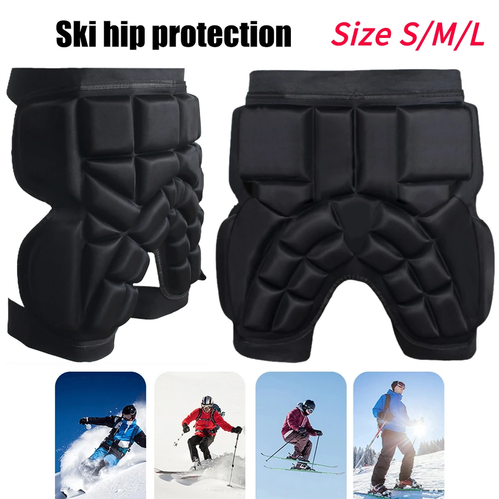 

Outdoor Sports Ski Skate Snowboard Hip Guard Pad Skiing Hip Protector Pads for Adults Kids Skating Protective Hip Padded Shorts