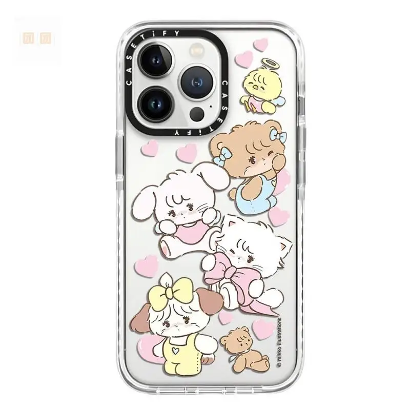 

Kawaii Sanrio Mikko Co Branded Casetify Protective Sheath Anime Cute Cartoon Iphone 15 Pro Max Phone Case New 12 Soft Case13