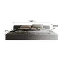 Lit Double vert esthétique moderne, meubles de chambre à coucher luxueux, ensemble complet, décoration de maison élégante, accessoires de sommeil de rêve 5