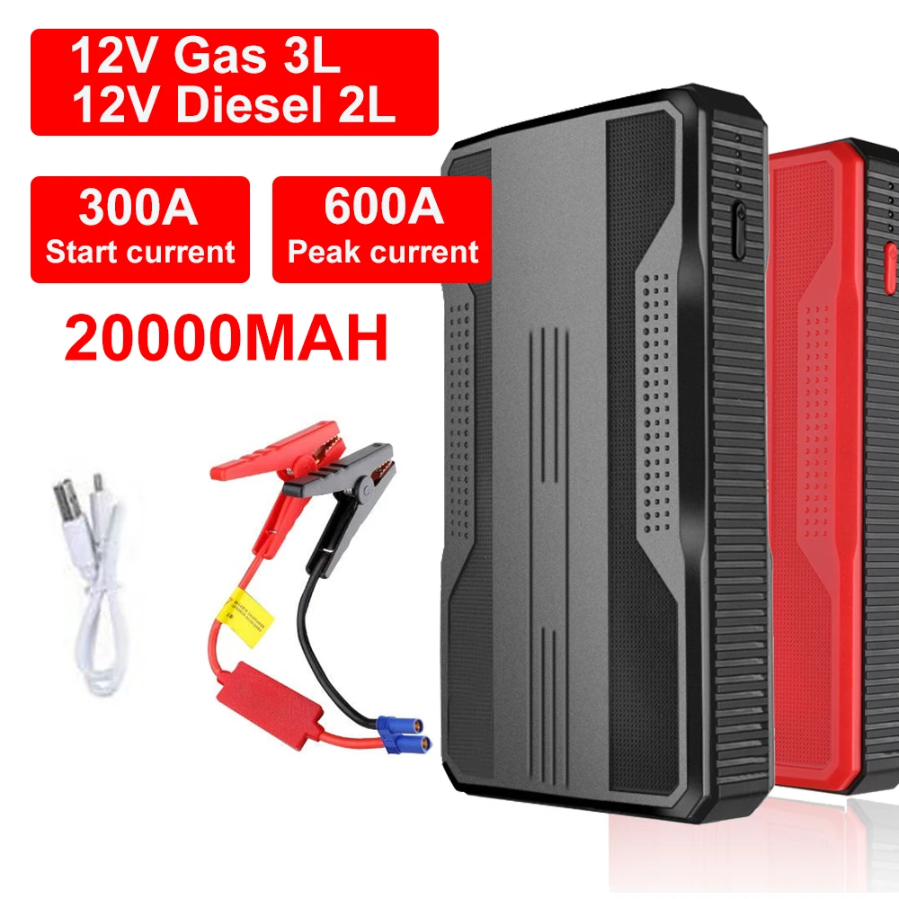 

Car Jump Starter Power Bank 20000Mah Car Booster Emergency Battery Charger 12V Starting Device 400A 600A Car Starter Battery