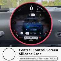 Protecteur d'écran pour Mini Cooper F65 F66 U25 J01 J05 F67 Countryman, contrôle Central de voiture, Navigation, anneau en Silicone, accessoires 1