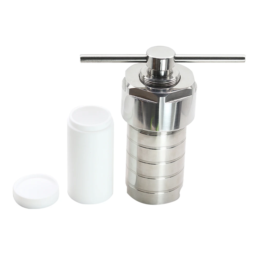 PTFE Lined Hydrothermal Synthesis Autoclave Reactor 200ml Customizable