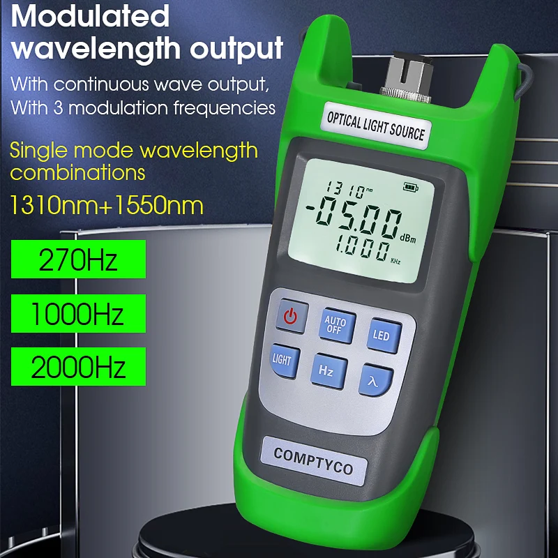 Fiber Stabilized Light Source AUA-D1315 Laser Light Source Optical Power Meter Transmitting Light Source Single Mode 1310/1550nm