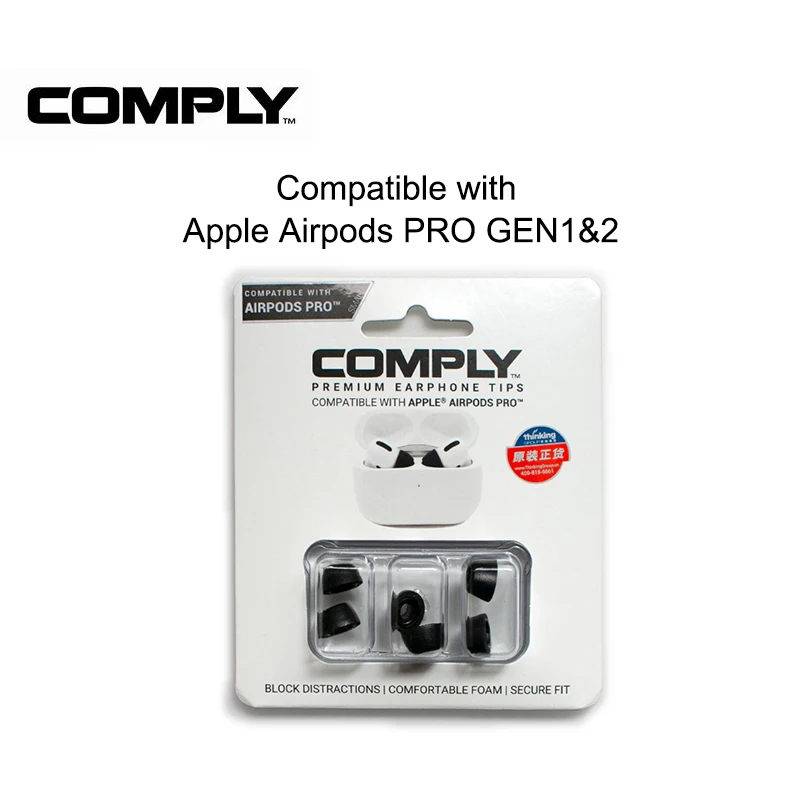 Comply™ Foam Ear Tips for Apple Airpods Pro Generation 1 & 2