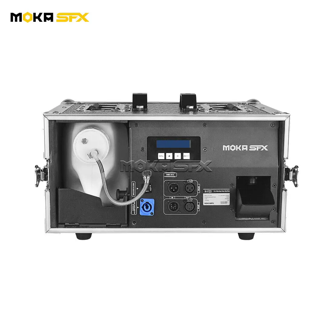 MOKA 비행 케이스 타이머 포함 무소음 안개 기계, DJ 무대 쇼 극장용 안개 기계