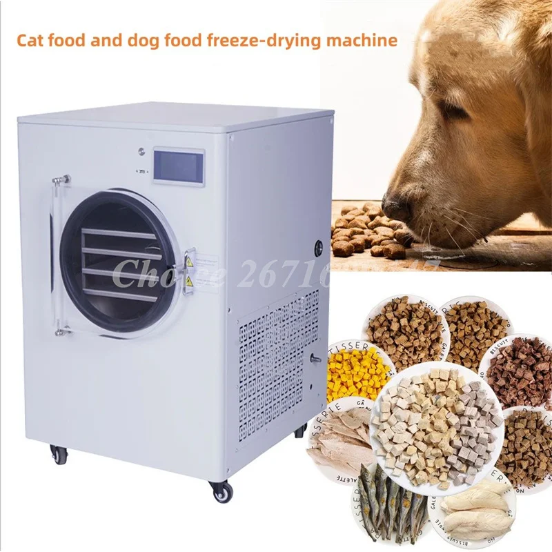 Multifunctional Lyophilizer for Vegetables Fruit Meat and Pet Food Vacuum Freeze Dryer Maker Food Dehydrator Machine multifunctional food safety detector rapid analysis and determination instrument for heavy metal residues in meat vegetables