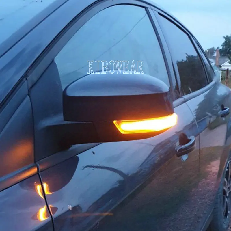 2pcs Dynamic Blinker For Ford Focus MK3 Mondeo MK4 LED Turn Signal Mirror light 2011 2012 2014 2015 2016 2017 2018