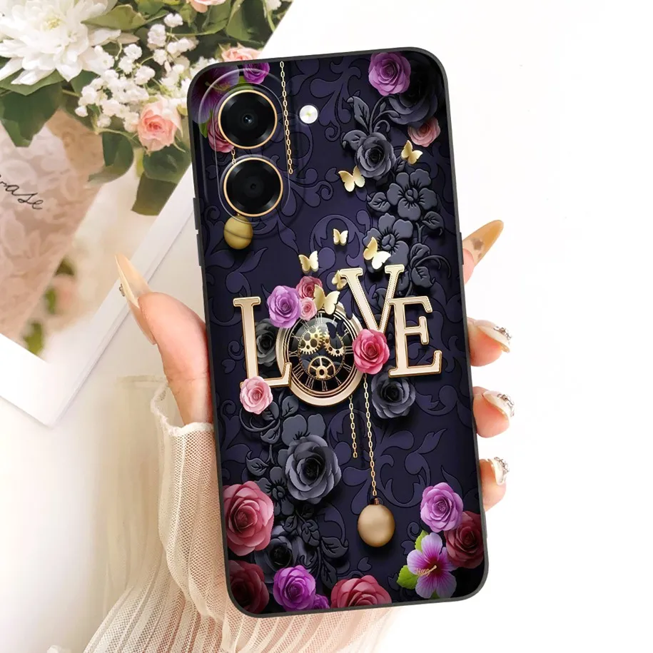 Pretty Flower Candy Painted Soft Silicone Phone Case - Back Cover & Bumper
