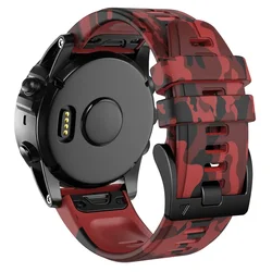 Printed Sport Quick Release Silicone Watchband - 22mm/26mm Wrist Band Strap - Quickfit 22mm (02)