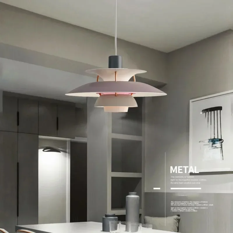 Modern Pendant Light High Quality Umbrella Led Hanging Lamp Live Room Loui Lustre Kitchen Paulsen UFO 50 Color Droplight 4
