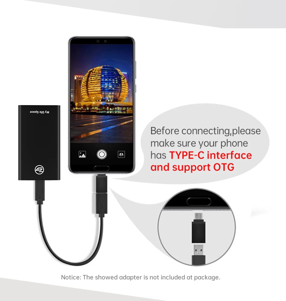 KingSpec – disque dur Externe Portable ssd de Type C, usb 3.1, avec capacité de 120 go, 240 go, 480 go, 1 to, pour ordinateur de bureau, pc Portable