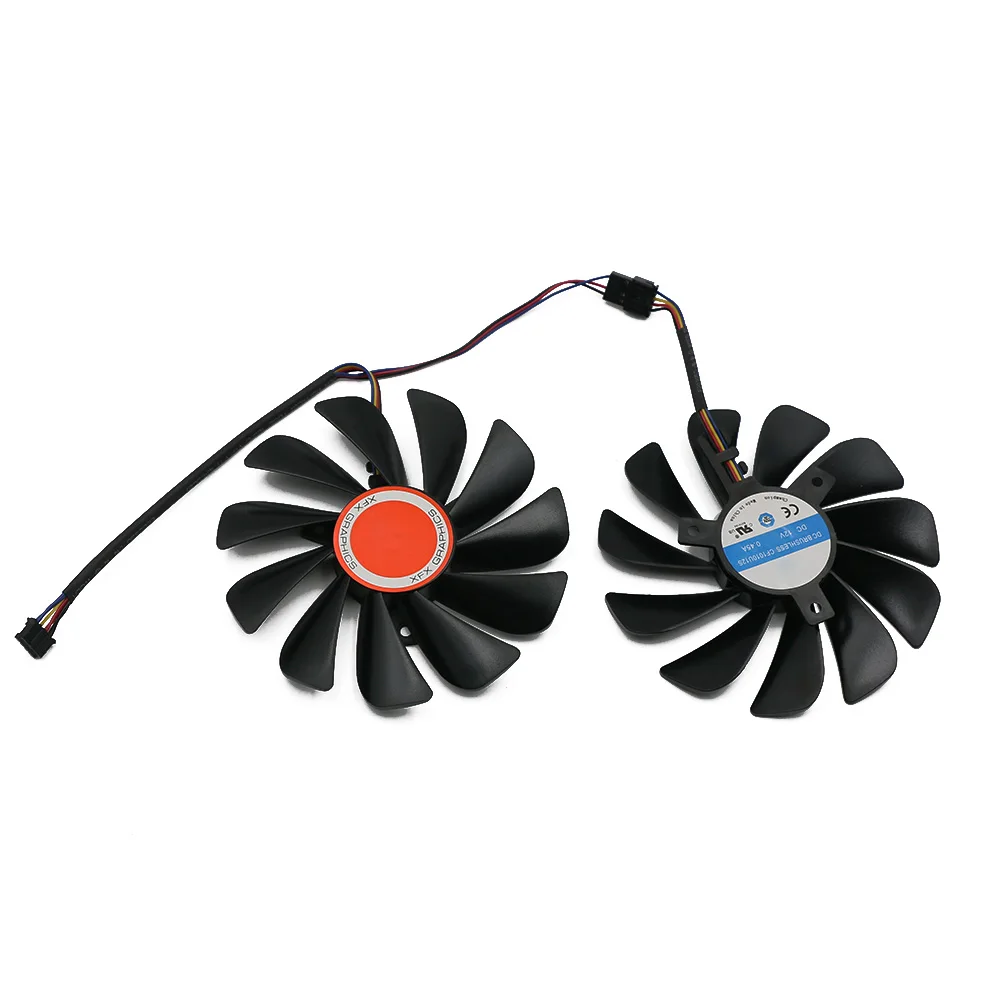 Conjunto Fdc10u12s9-c Cf1010u12s 95 mm Rx580 Rx590 Gme Gpu Video Card Cooler Ventilador para Xfx rx 590 580 Vga Video Card Cooling Peças - Imagem 4