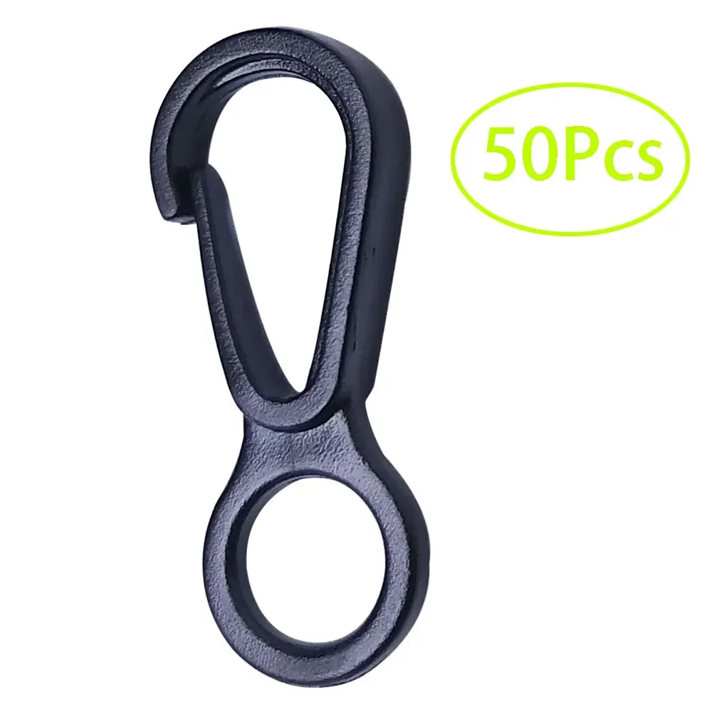 Key Chain Clip Key Ring 50Pcs 100Pcs Plastic Mini Circle Snap Hook Lobster Clip For Camping Hiking