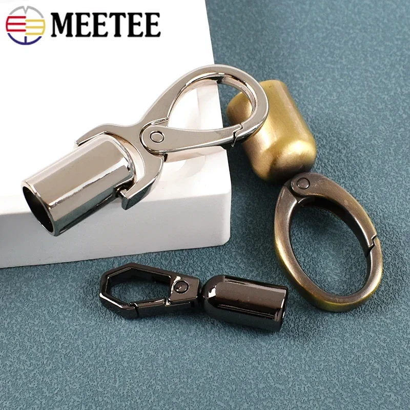 5Pcs 8-15mm Metal Buckles Bag Strap Stopper Cap Hanger Tassel End