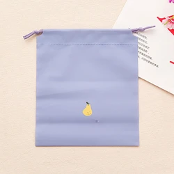 Versatile Cartoon Drawstring Travel Pouch - Waterproof Storage (S purple 24x21cm)