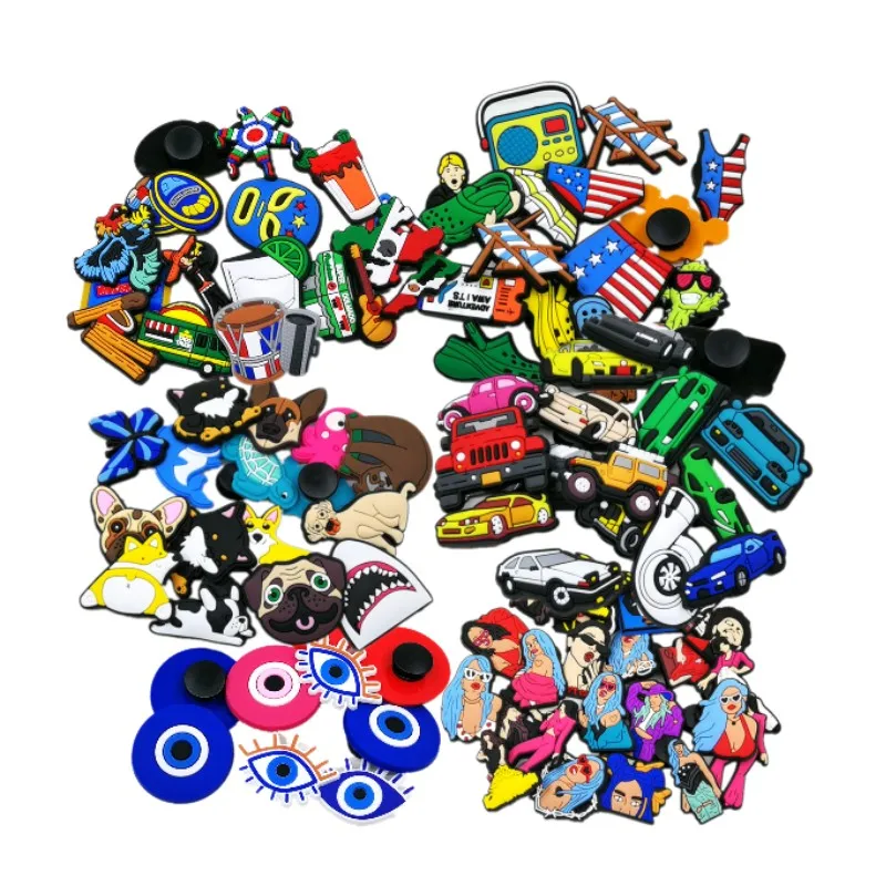 500pcs Croc Charm Bulk Pack Animal Shoe Charms Mexico Texas Clog Pin
