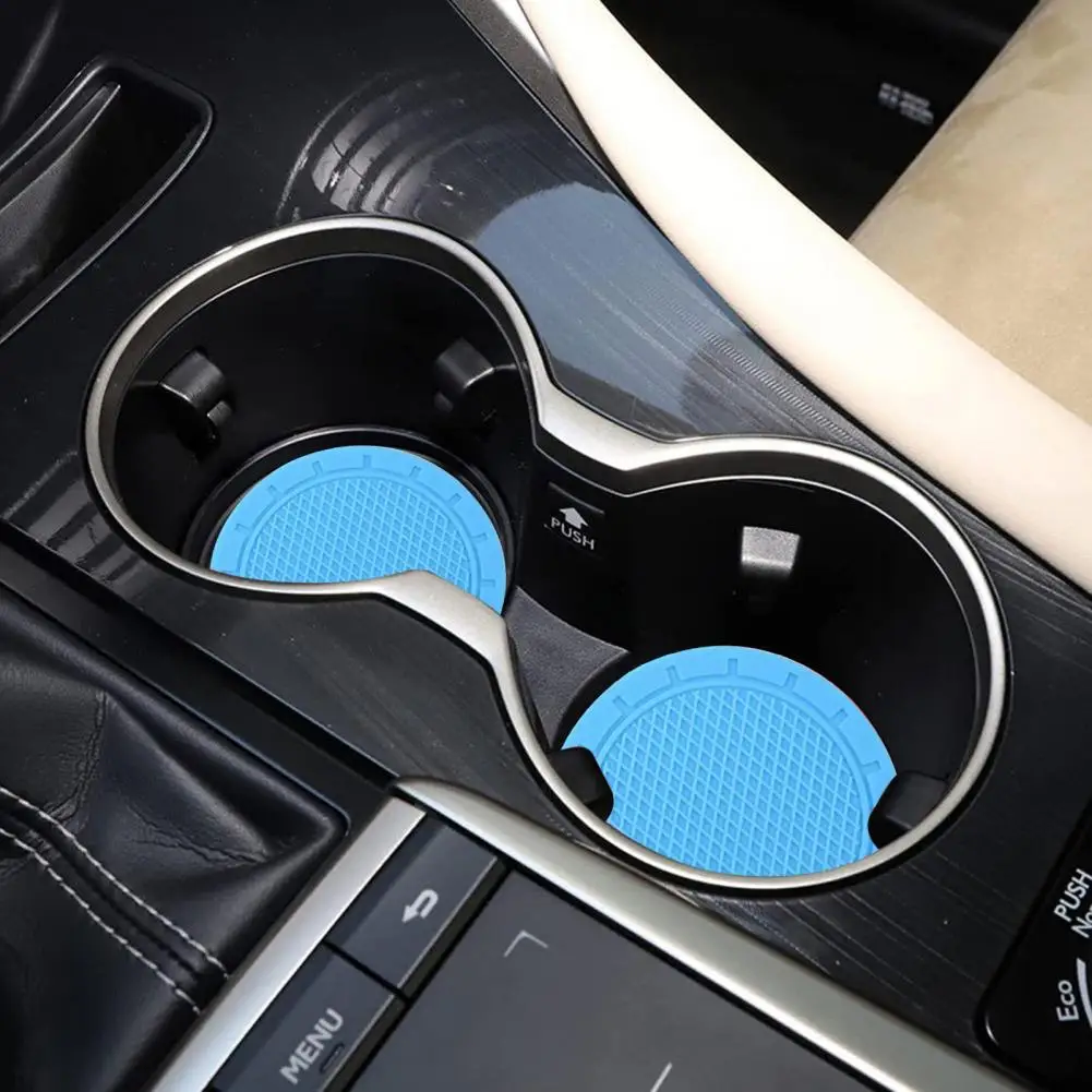 

Fashion Thick Anti-deform Anti-slip Round Bendable Car Drink Holder for Automotive Car Cup Coaster Car Drink Holder