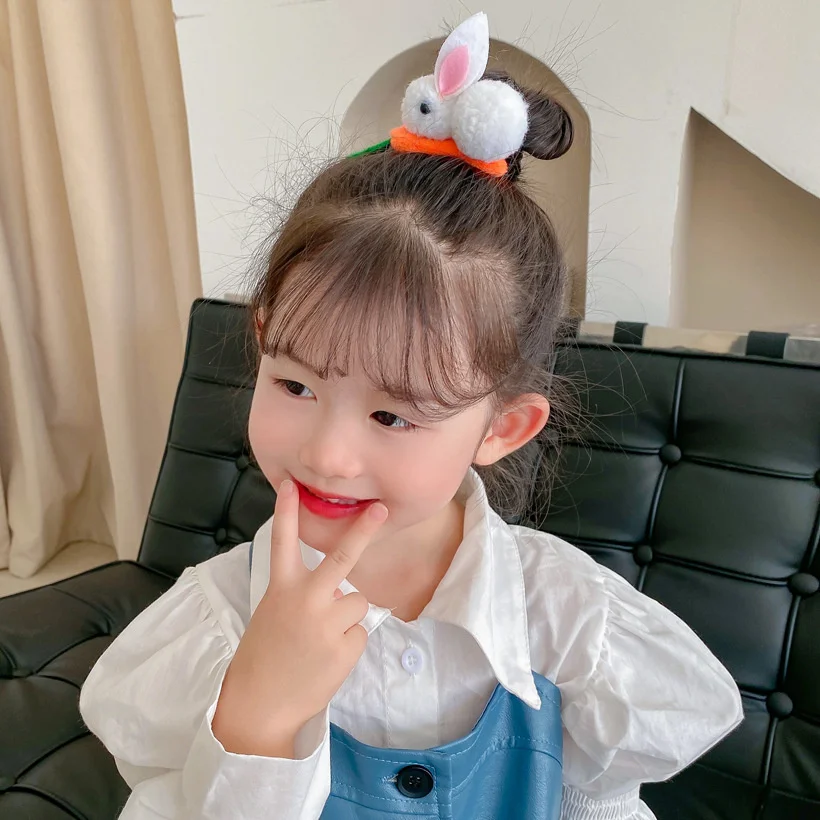 1PCS Neue Stereoskopischen Bunny Baby BB Clips Mädchen Haarnadeln Haar Clips Kinder Nette Headwear Kinder Zubehör – Detail 3