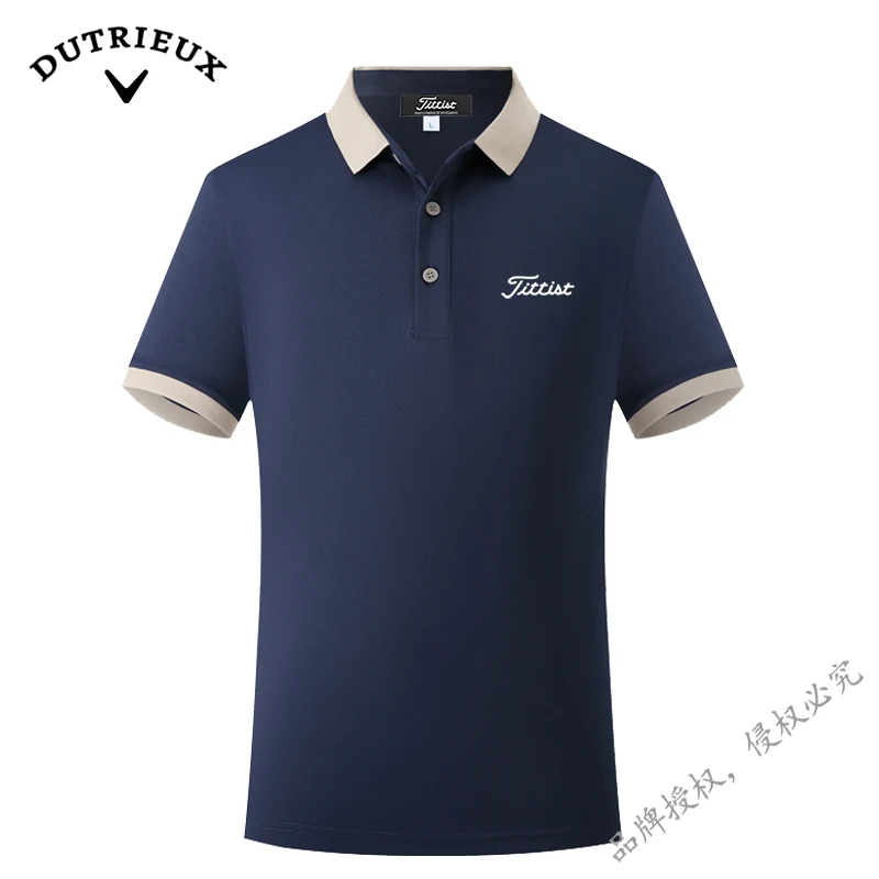 

2024 Men's Golf Wear Fashion High Quality Breathable Polo Knitwear Spring/Summer New Business Casual High Quality Polo Knitwear