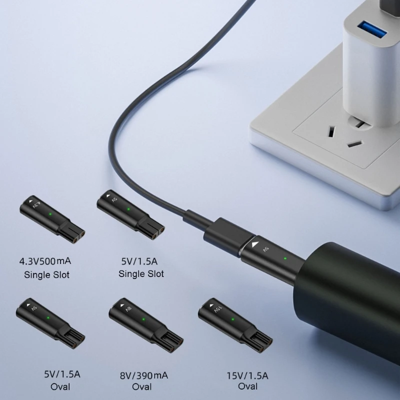 Зарядные адаптеры для бритвы Philips, Разъемы USB Type-C для зарядки, зарядный шнур с 2 контактами Зарядные адаптеры для бритвы Philips, Разъемы USB Type-C для зарядки, зарядный шнур с 2 контактами
