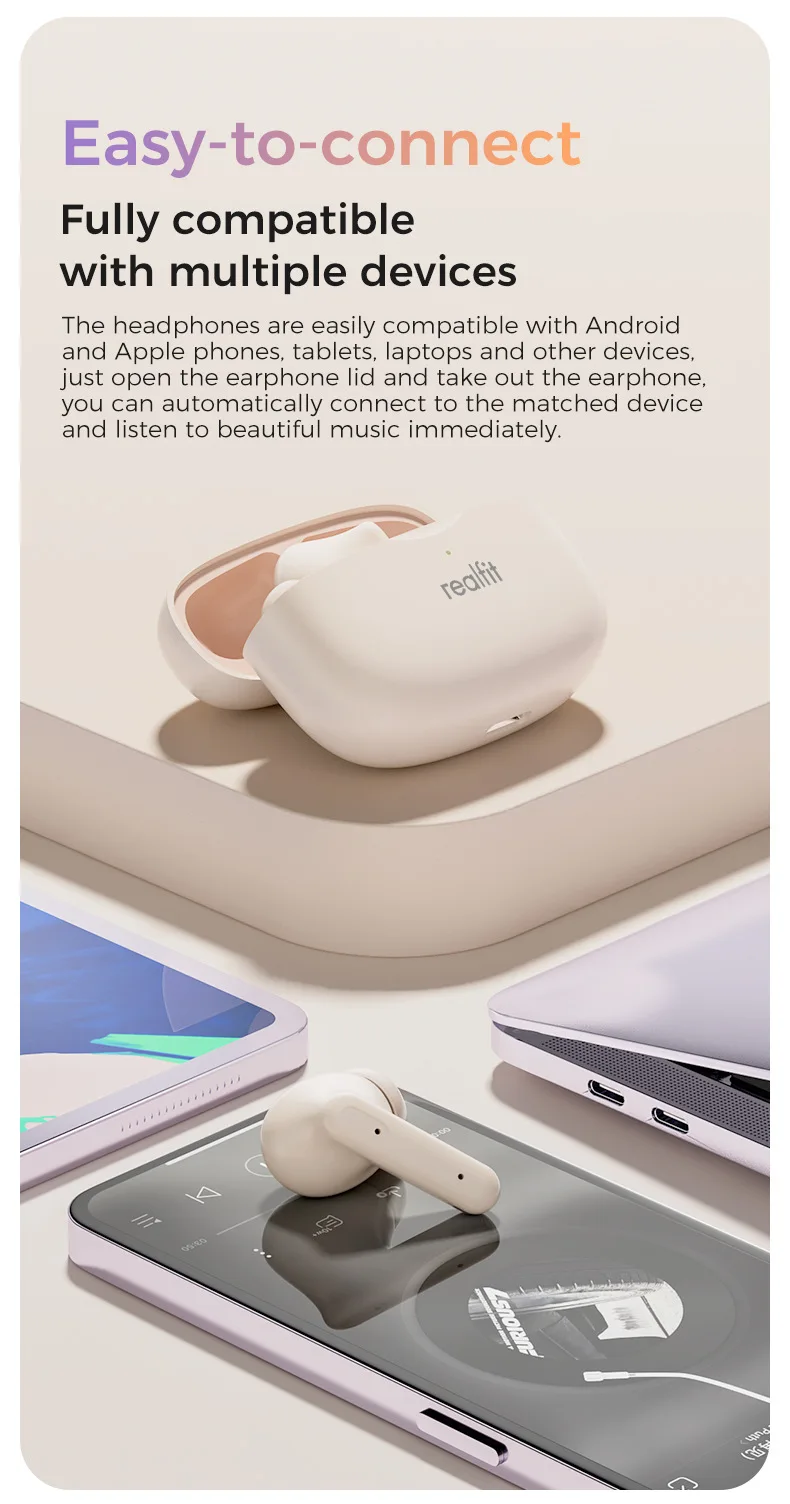 Realfit F3 ANC Active Noise Cancellation True Wireless Earbuds