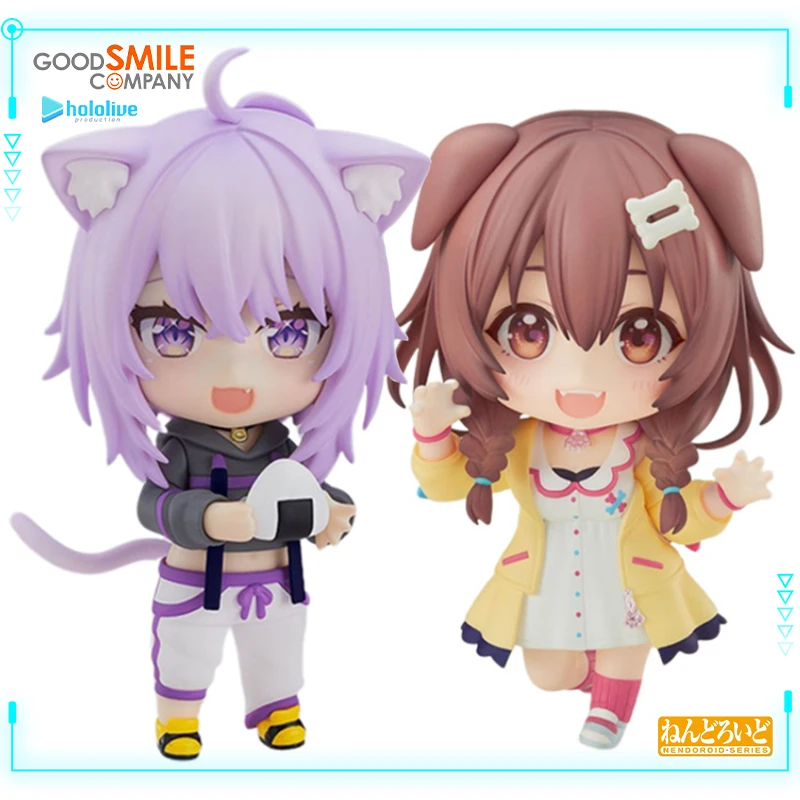 

GSC Original Genuine GOOD SMILE COMPANY NENDOROID Hololive Vtube Inugami Korone Nekomata Okayu 10cm Action Figures Anime Model