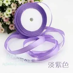 Luxurious Pink Silk Satin Ribbon - 22m x 10mm for Elegant Decorations & Gift Wrapping (Light purple)