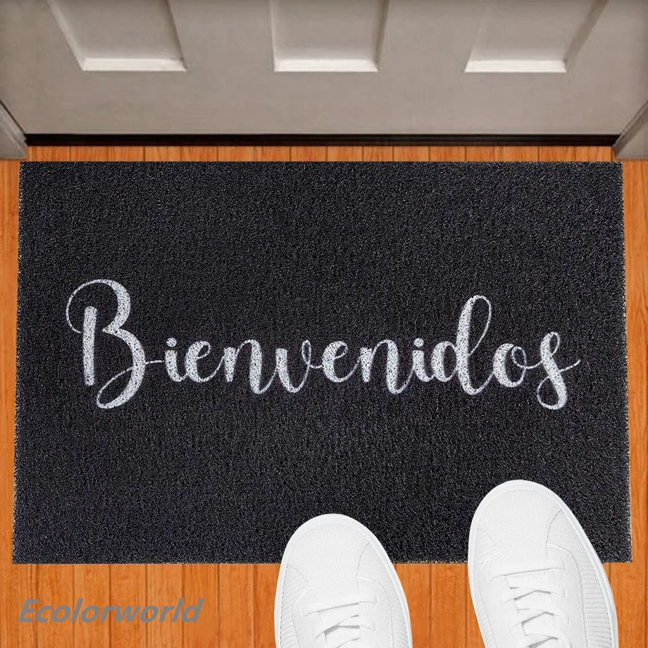 Personalized Doormat Entrance Welcome Mats Hallway Doorway PVC Rugs Custom Floor Mat Carpet Dust Proof Any Color Any Logo 3