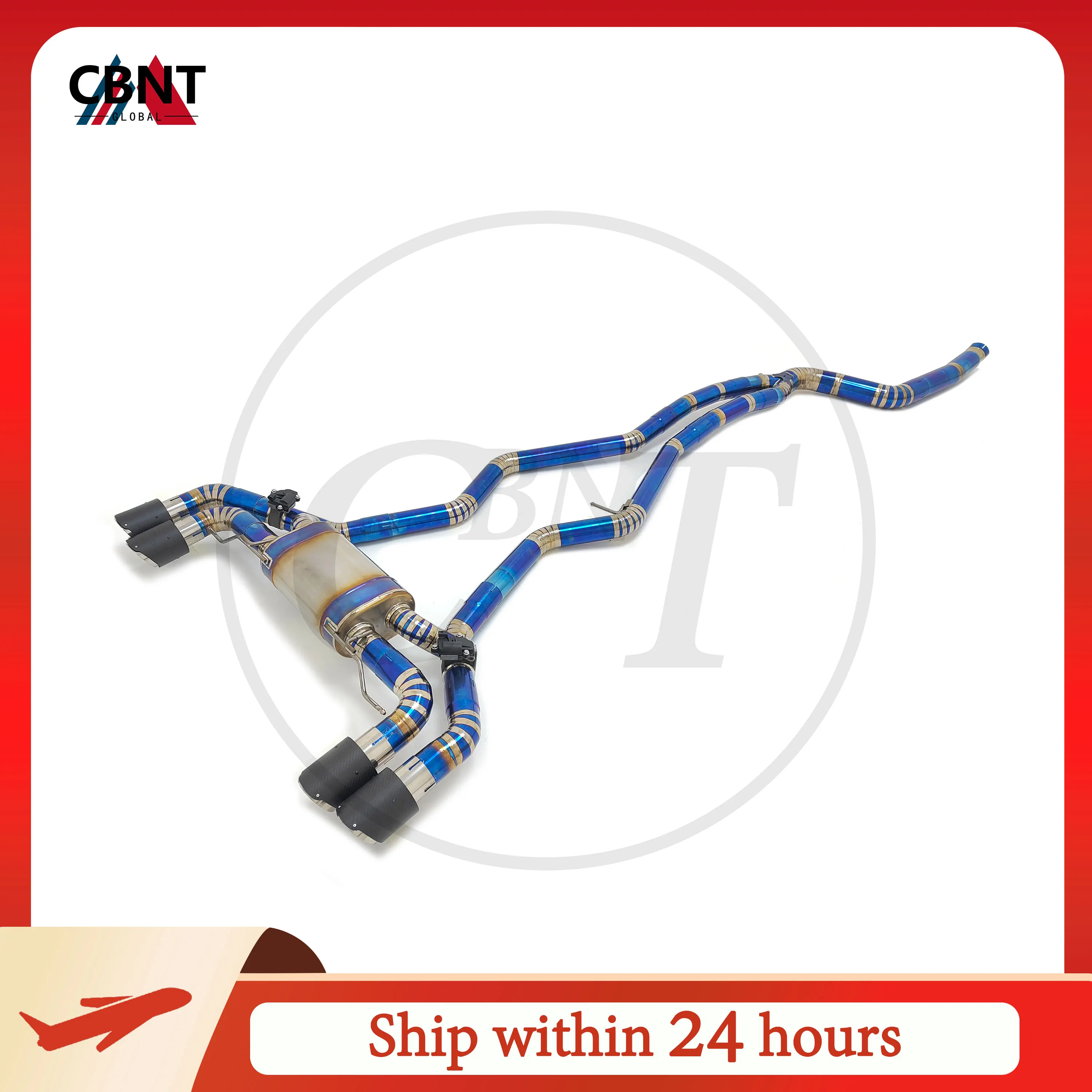 Exhaust Assembly CBNT Valved Exhaust-pipe for BMW M240i G42 M340i G20 M440i G22 B58 3.0T Catback with Valve Muffler Titanium Alloy Exhaust System