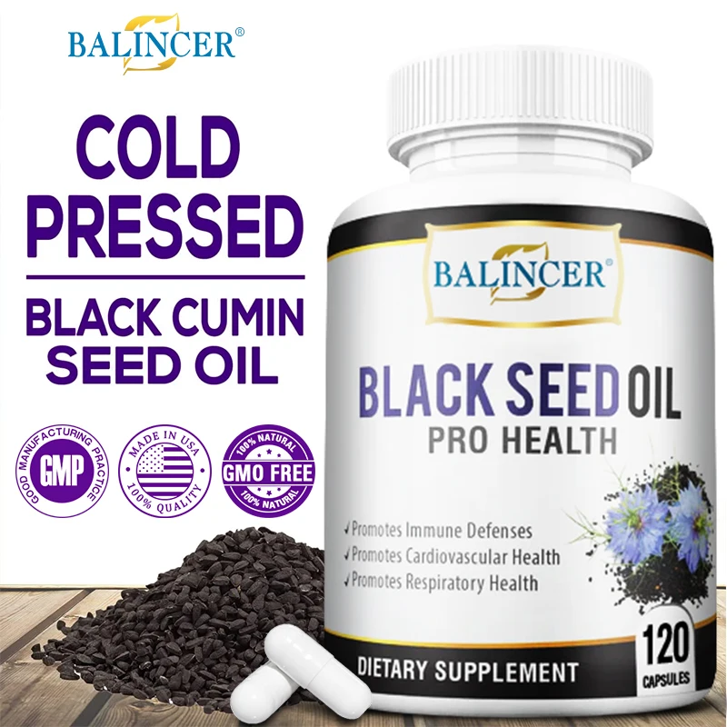 

Supplement with Black Seed Oil Balincer, Enhance Nutrient Absorption, Intestinal and Digestive Health, Improve Immunity, Non-OGM