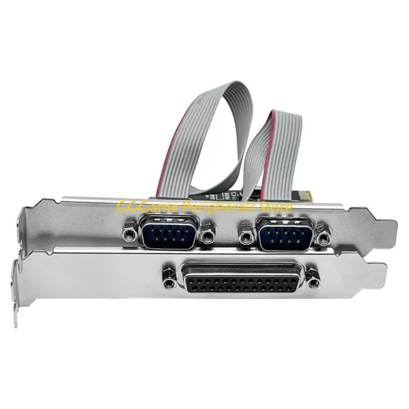 데스크탑 PC용 U55B 2 포트 RS232 포트 COM 프린터 병렬 포트 LPT PCIE 카드 어댑터