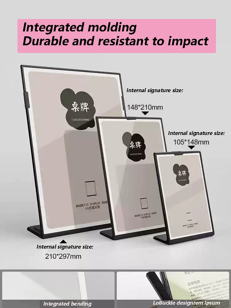 Acrylic desktop stand, photo frame, desktop menu stand, plastic picture, poster, art display stand