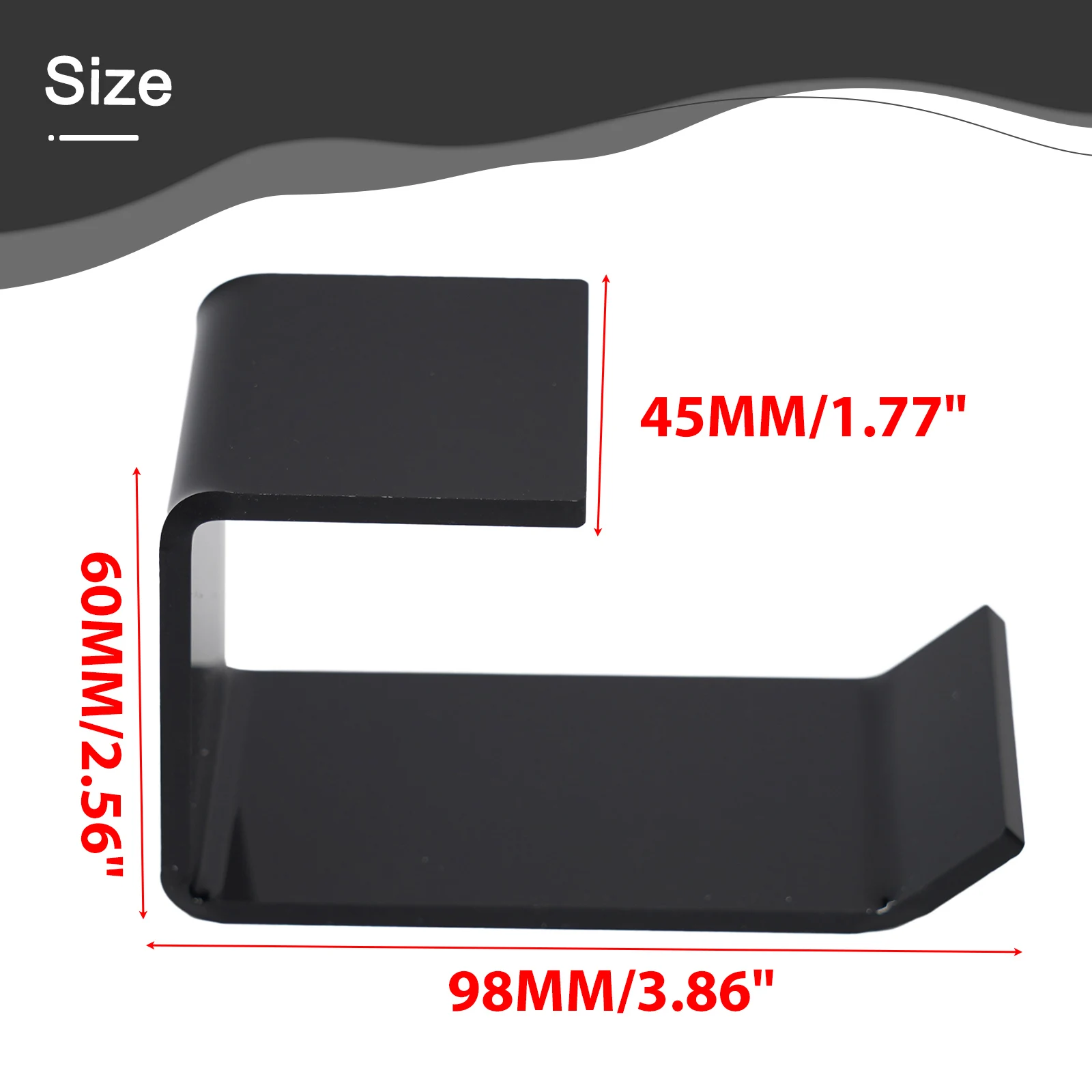 

Convenient Acrylic Headphone Holder Easy Installation with Quality Adhesive Tapes Keeps Headphones within Reach