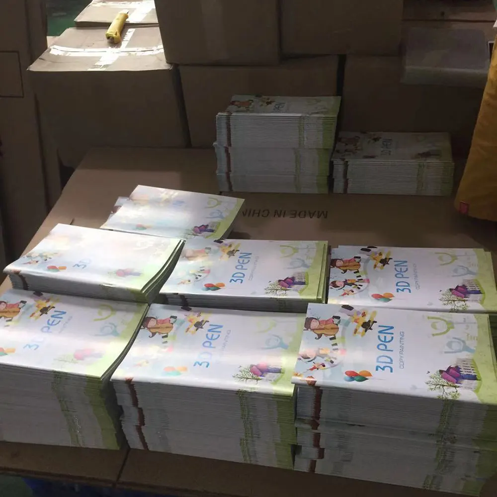 Impressão Caneta Desenho Livro Reutilizável Colorido 22 40 Padrões de Papel Grosso Placa Clara Modelo de Pintura para 3d Caneta Presentes do Miúdo 3d - Imagem 5