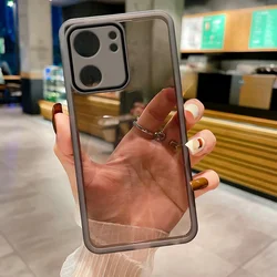 Transparent Shockproof Silicone Case with Camera Lens Protection for Moto Edge 50 ultra (Black)