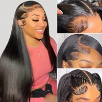 Perruques Lace Front Lisses en Cheveux Humains, Perruque Frontale HD 13x6, Perruques en Cheveux Humains Ultra-Lisses 13x4, Accessoires Capillaires pour Femmes 4