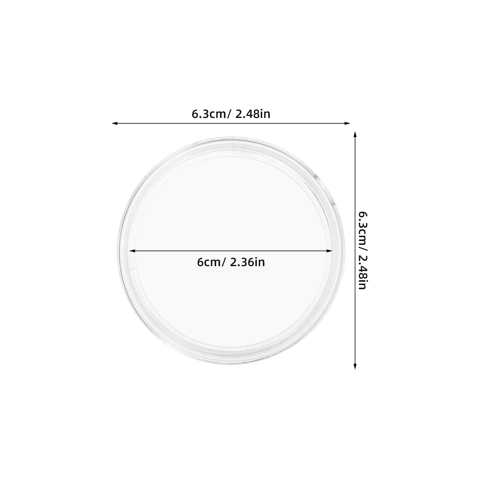 60mm 메달용 10pcs 코인 캡슐, 투명 배지 박스, 원형 투명 코인 홀더, 밀폐형 코인 캡슐, 정리 보관 케이스
