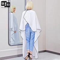 Cape de salon de coiffure en silicone avec manches, coupe de cheveux, coloration, imperméable, coiffeur, tablier de barbier 3