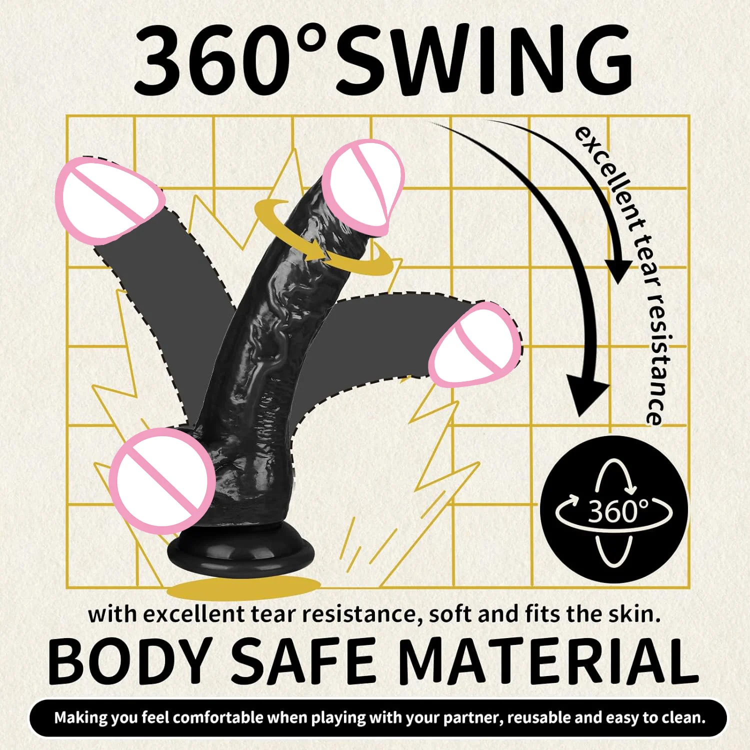 7 Inch Black Dildo Realistic Dildos for Women Small Penis With Suction Cup Cock for Vaginal G-spot Anal Dildo Sex Toys Women sex toys