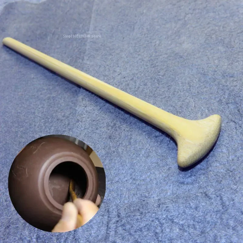 Teapot Making Tools Manual Production of Purple Clay Pot Pottery Old Bamboo Pressure Bottom Shape Pushing Wall Scraping Tool