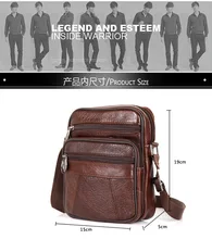  Factory Direct New Boutique Men's Bag Fashion Business Full-Grain Leather Shoulder Bag Outdoor Messenger Bag 