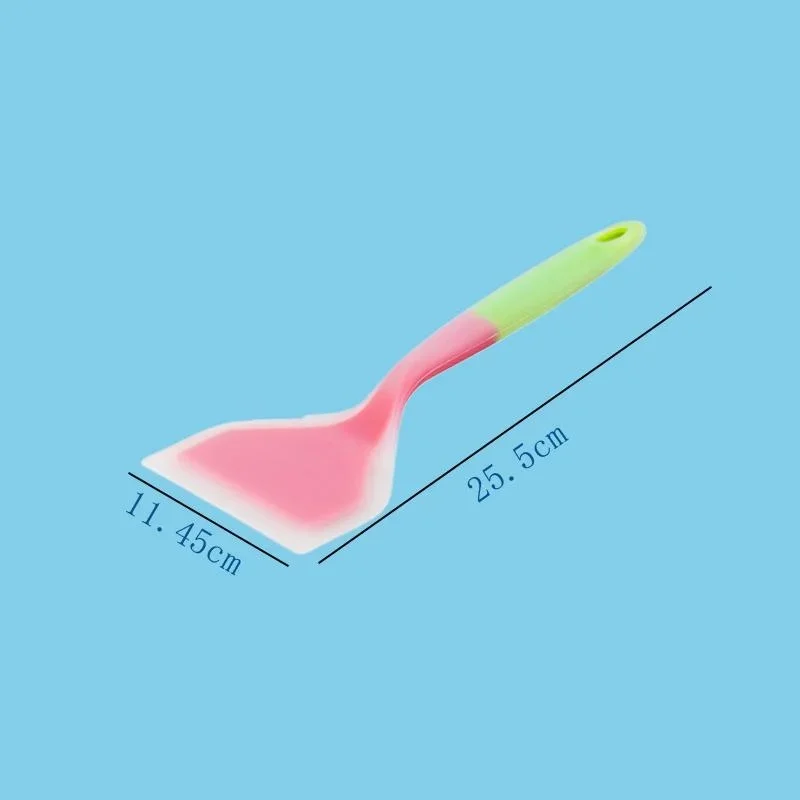 Silicone Wrapped Spatula Durable Heat-Resistant Non-Stick Pancakes Shovel Wide Flat Turner