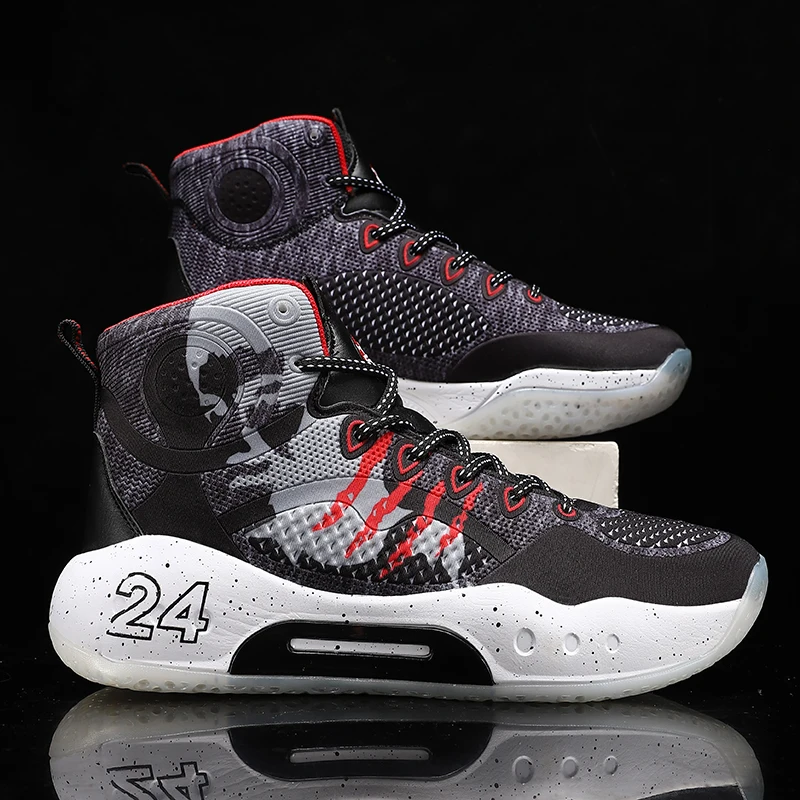 Explosive youth combat high-top basketball shoes, sports shoes, fashion casual basketball shoes, outdoor sports running shoes