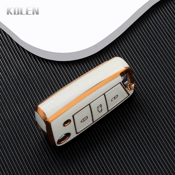 Fashion TPU Car Flip Key Case Cover Shell per VW Volkswagen Golf 7 MK7 Tiguan MK2 per Seat Ateca Leon FR 2 Ibiza Skoda Octavia - Fashion TPU Car Flip Key Case Cover Shell per VW Volkswagen Golf 7 MK7 Tiguan