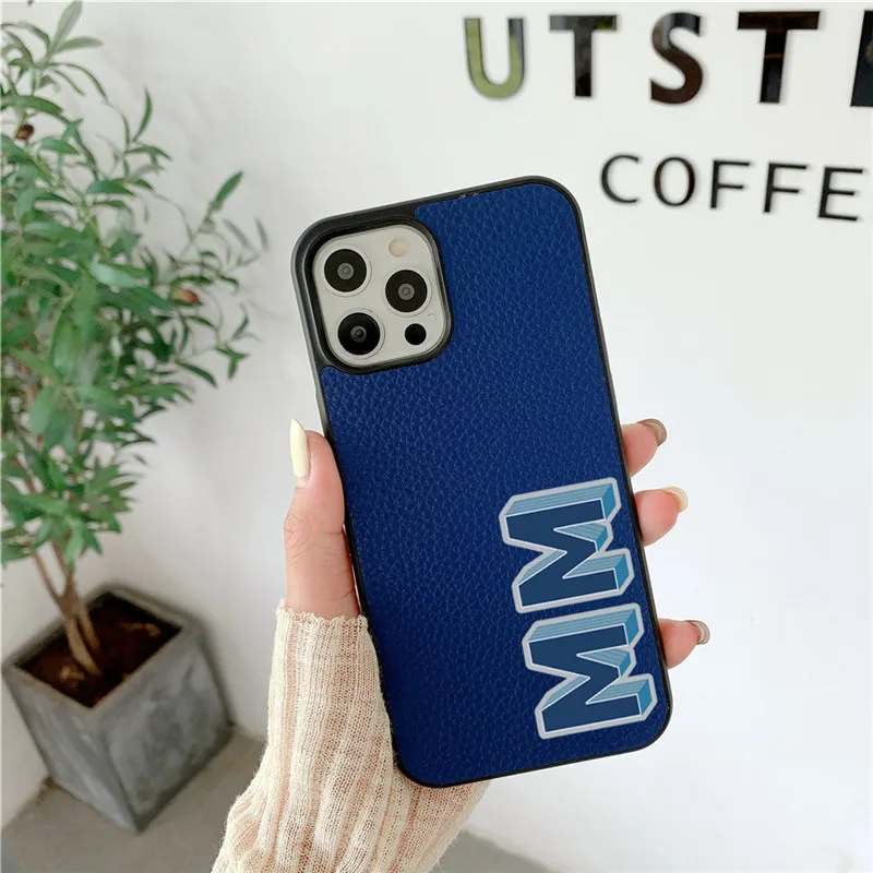 Big Letters Custom Name Initials Leather Phone iPhone Case for iPhone 15 14  13 12 11 Pro Max case Luxury Personalized Cover - AliExpress