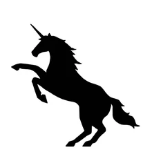 

LLY-2359 Funny Cartoon Unicorn Modeling Personality Car Stickers PVC Hot Selling Auto Window Bumper Waterproof Quality Decals