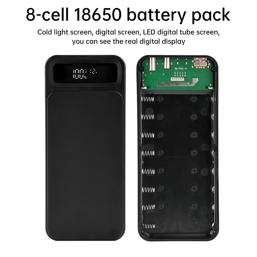 Adjustable Mobile Power Charging Case with Removable 18650 Battery Pack