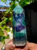 Beautiful large natural color fluorite tower crystal wand Reiki healing 2