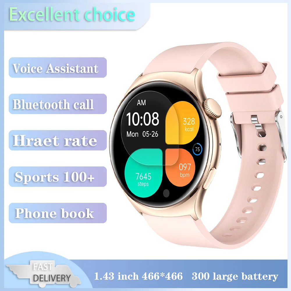 

Xiaomi Mijia Smart Watch Women Bluetooth Call Voice Assistant Custom Dial Men's Watches Health Monitoring Sports Fitness Tracker